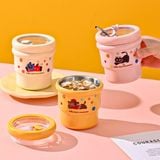  Cốc giữ nhiệt thú chấm bi 420ml 