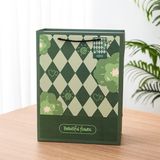  Túi quà tag giấy hoa xanh 