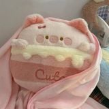  Gối kèm chăn thú kem chảy 40cm 