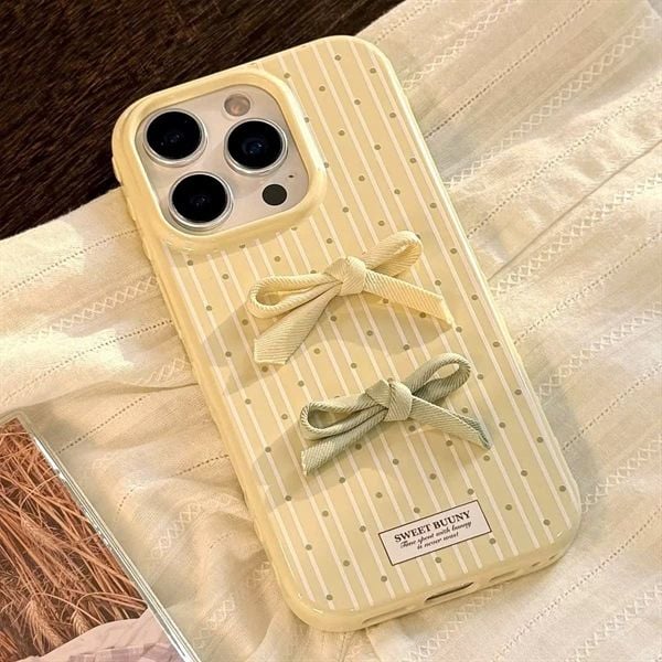  Ốp sọc 2 nơ vải 