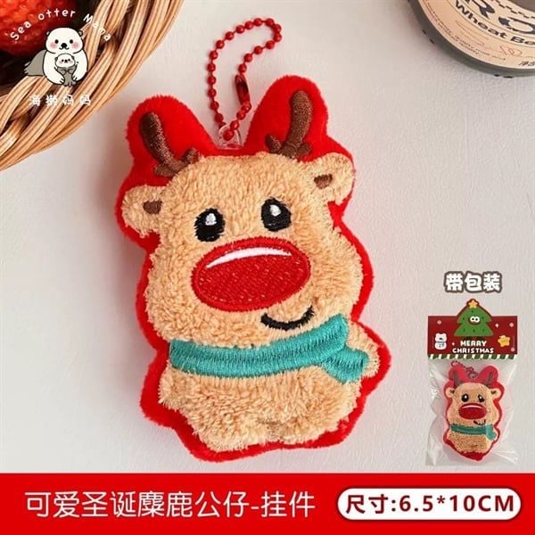  Móc khoá bông mini Giáng Sinh 