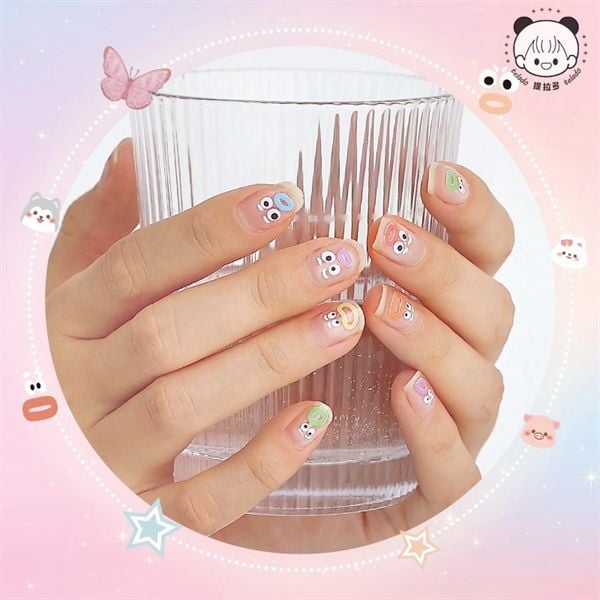  Sổ lò xo Sticker dán móng 40 tờ Telado 