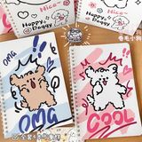  Sổ lò xo cún biểu cảm A5 