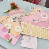  Set bìa kẹp hoa sứ mix nơ 