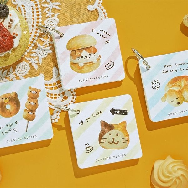  Sổ tay từ vựng mèo bánh 7x7cm 