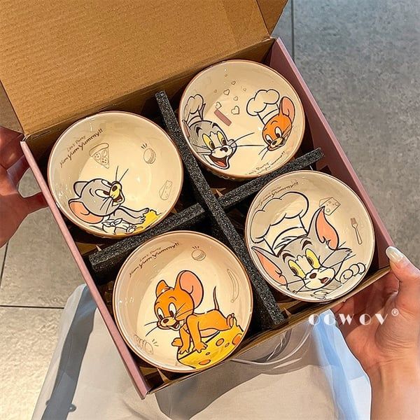  Set 4 bát con Tom&Jerry 