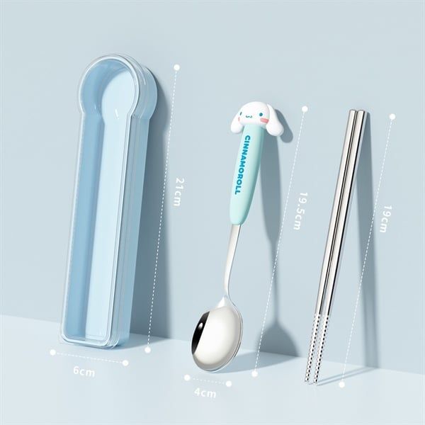  Set thìa đũa Sanrio kèm hộp 