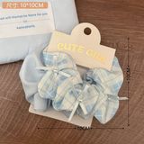  Scrunchies caro mix nơ nhí 