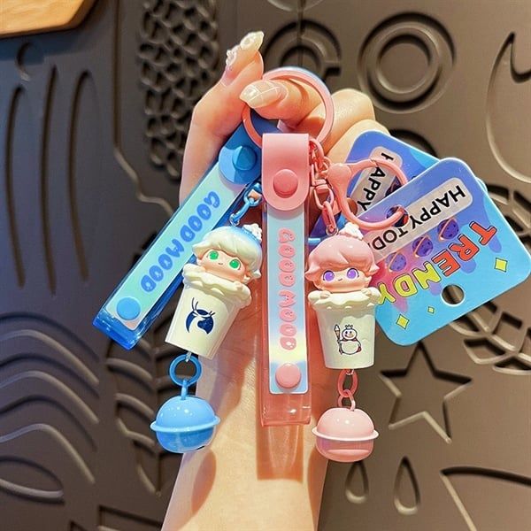  Móc khoá Dimoo cốc trà sữa 