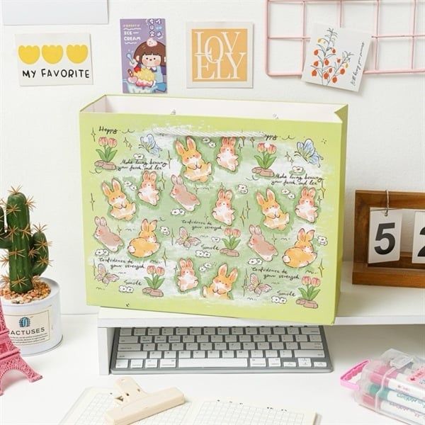  Túi quà thỏ hoa tulip 