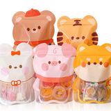  Túi quà zip thú quàng khăn 22x18cm 