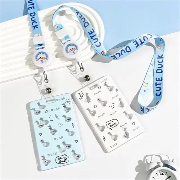  Dây đeo thẻ nhựa trong Vịt nhí 