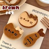  Kẹp tóc bông mèo cá bánh 