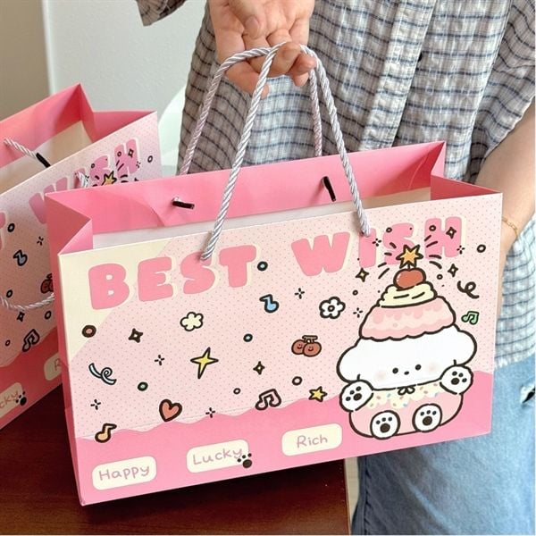  Túi quà cún bánh Best Wish 