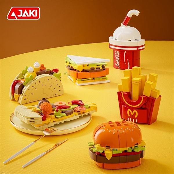  Xếp hình Jaki Fast food 