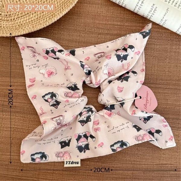  Scrunchies vuông hình nhí 