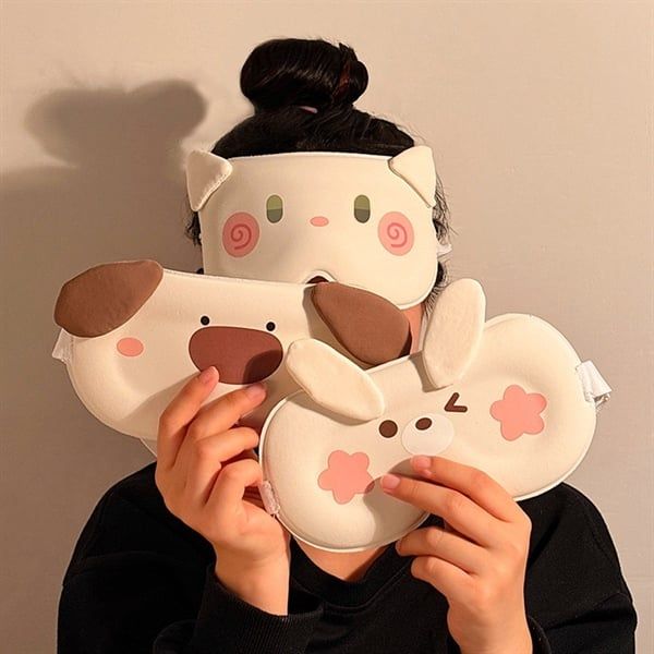  Bịt mắt 3D thỏ tai nổi 