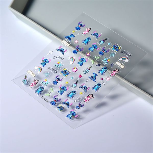  Sticker dán móng Stitch 