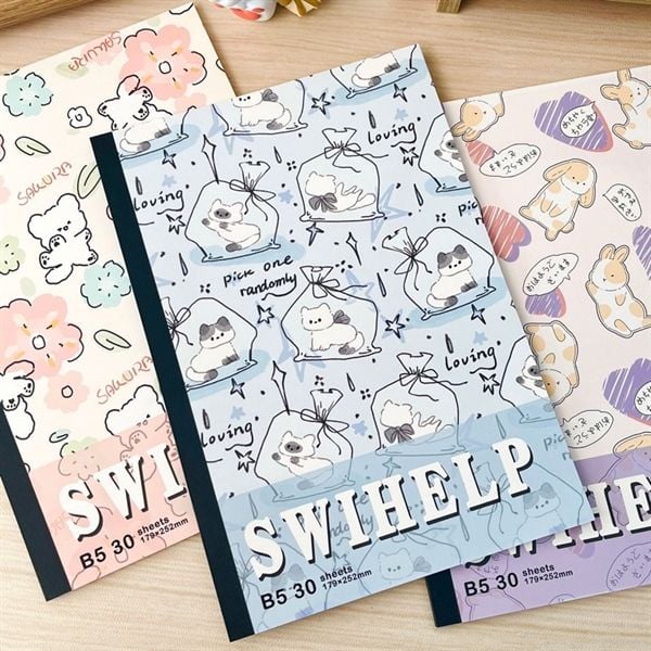  Vở SWIHELP thú dễ thương B5 30 trang 