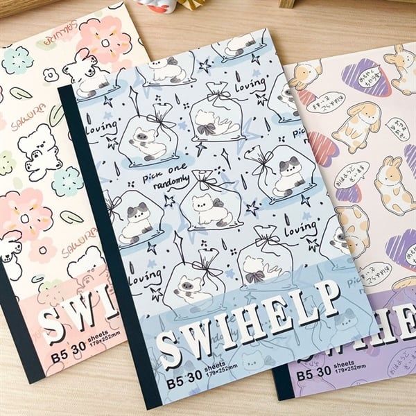  Vở SWIHELP thú dễ thương B5 30 trang 
