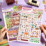  Sticker PET sắp xếp nhà ở nhiều phòng 