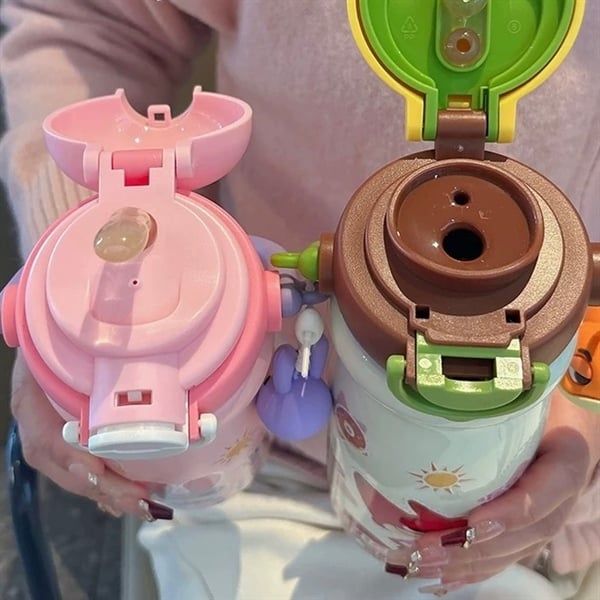  Bình giữ nhiệt Zootopia quai xách + charm 550ml 