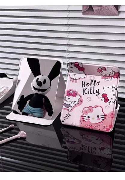  Gương gập Hello Kitty máy bay 20x15cm 