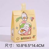  Túi giấy thú gập miệng quai nhựa 14x11cm 