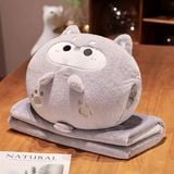  Gối kèm chăn thú dấu chân 40cm 