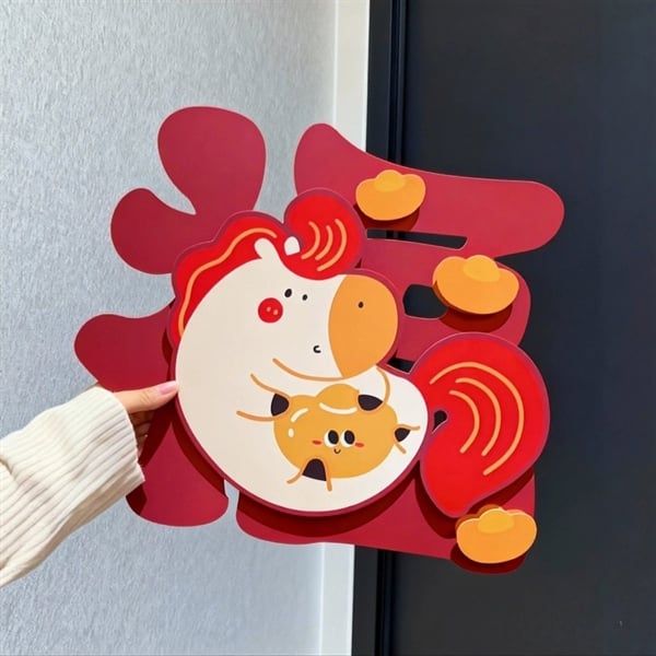  Miếng decor cửa ngựa béo năm mới 