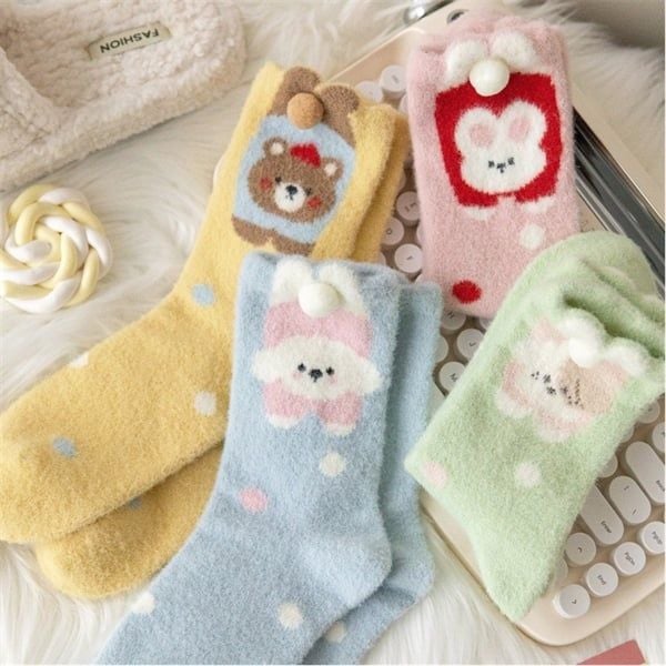  Tất Alice & Andy bông thú đuôi bông 