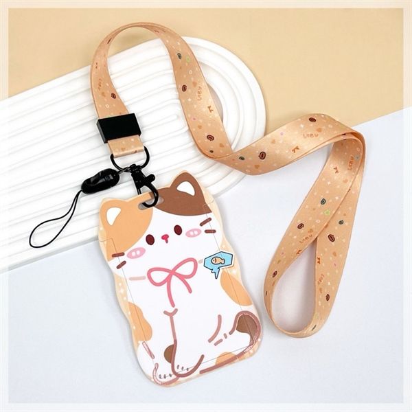  Dây đeo thẻ Mèo đeo nơ 