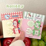  Set 2 kẹp tóc thìa dĩa mèo táo 