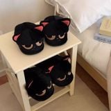  Dép lông mèo mun mặt xị 