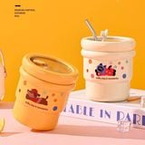 Cốc giữ nhiệt thú chấm bi 420ml 