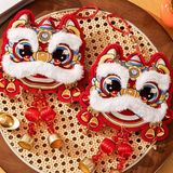  Dây treo đầu lân 2 chuông decor Tết 