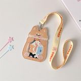  Dây đeo thẻ da Animal 