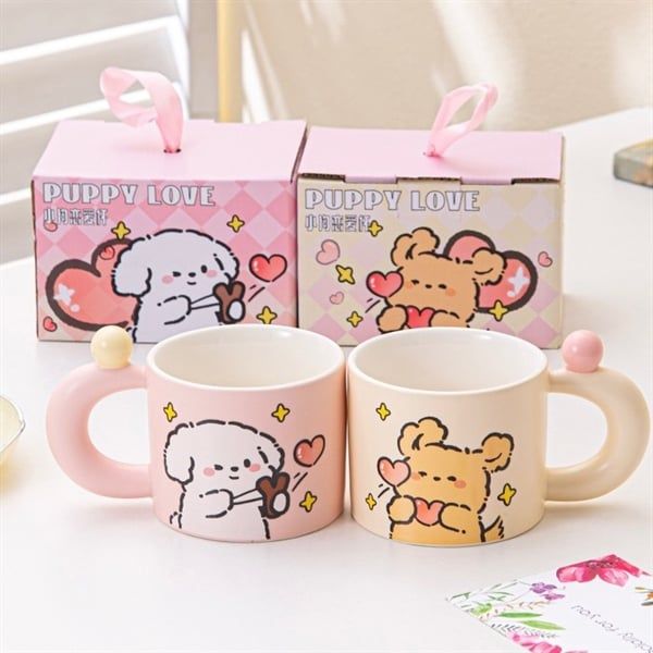  Cốc cún puppy love 380ml 