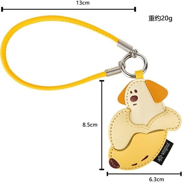  Móc khoá da cún chuối 