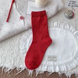  Tất Tom's family tone đỏ hình nổi nhí 