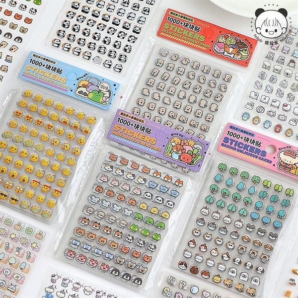  Set Sticker mini 15 tờ - 1050 miếng Telado 
