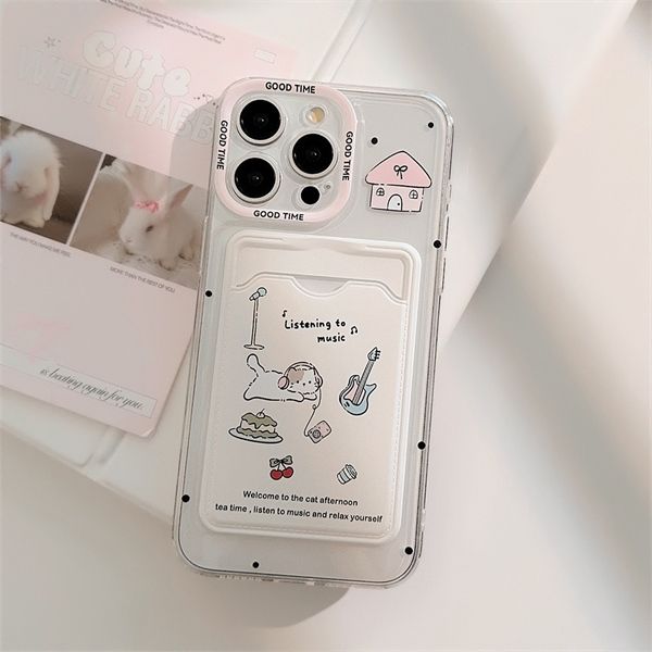  Ốp kẹp thẻ Good Time mèo 