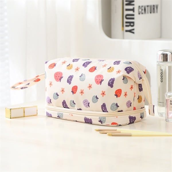  Túi đựng mỹ phẩm hình nhí 2 tầng 