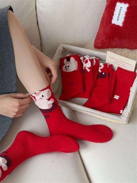  Tất Honey Color tone đỏ 