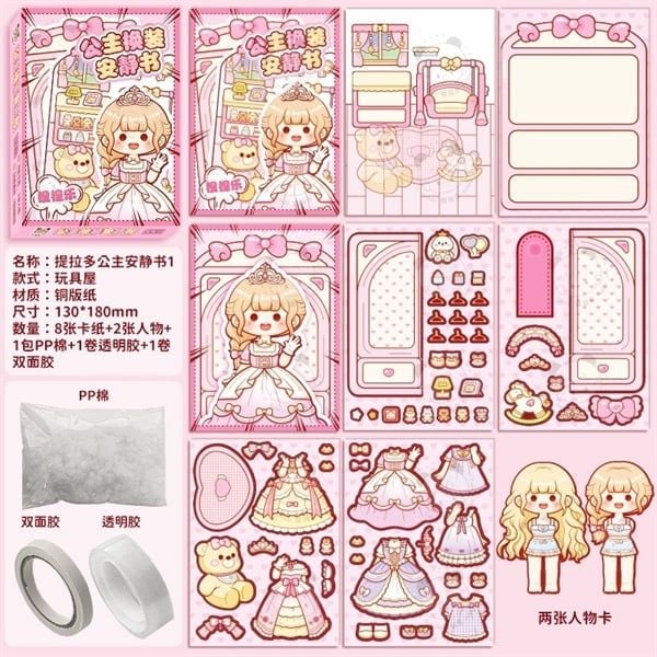  Set làm sổ DIY stylist phòng công chúa Telado 