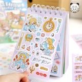  Sổ Sticker 63 tờ Telado bé gái gấu 