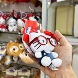  Móc khoá Hello Kitty đeo kính yếm xanh 