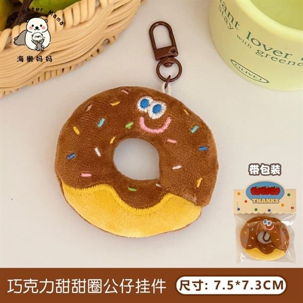 Móc khoá bông bánh donut 