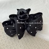  Kẹp càng cua nơ cánh phồng mix nơ mảnh 