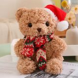  Gấu bông khăn len Giáng Sinh 23cm 